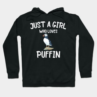 Just A Who Loves Puffins Seabird Birds Hoodie